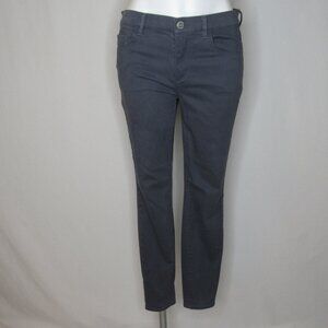 Ann Taylor LOFT Gray Sateen Leggings 27" Women's 4 27